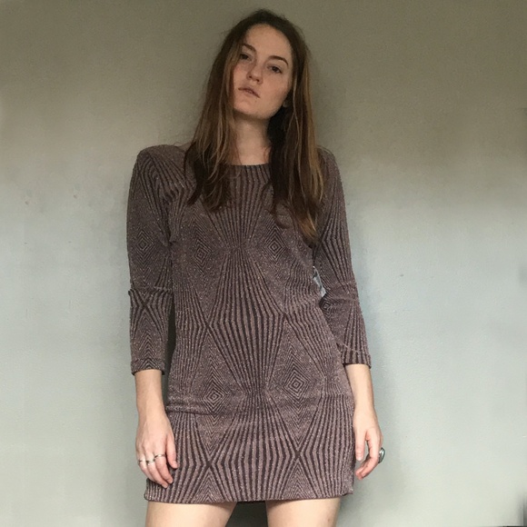 Diamond lurex Charlotte Russe Dress - Picture 1 of 8